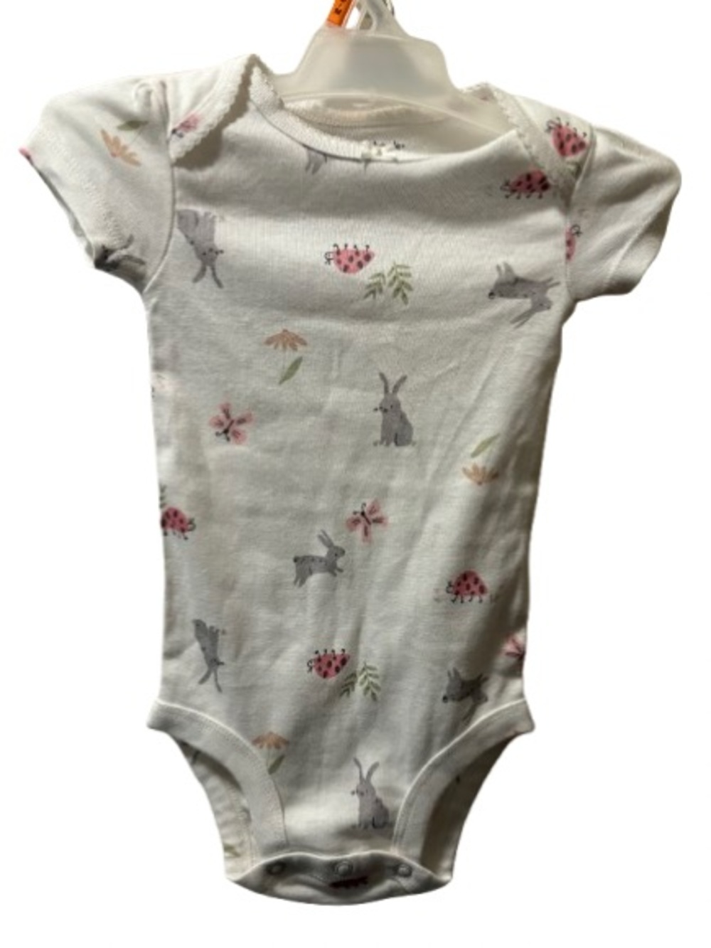 Carter’s Baby Girl Bunny & Ladybug Short Sleeve Bodysuit - Size 6M